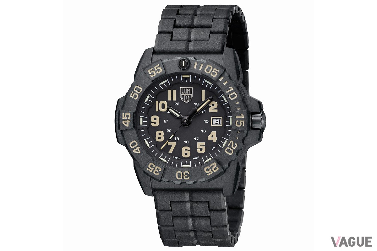 ケース、ベゼル、ブレスレットにカーボンベースの素材であるCARBONOXを採用