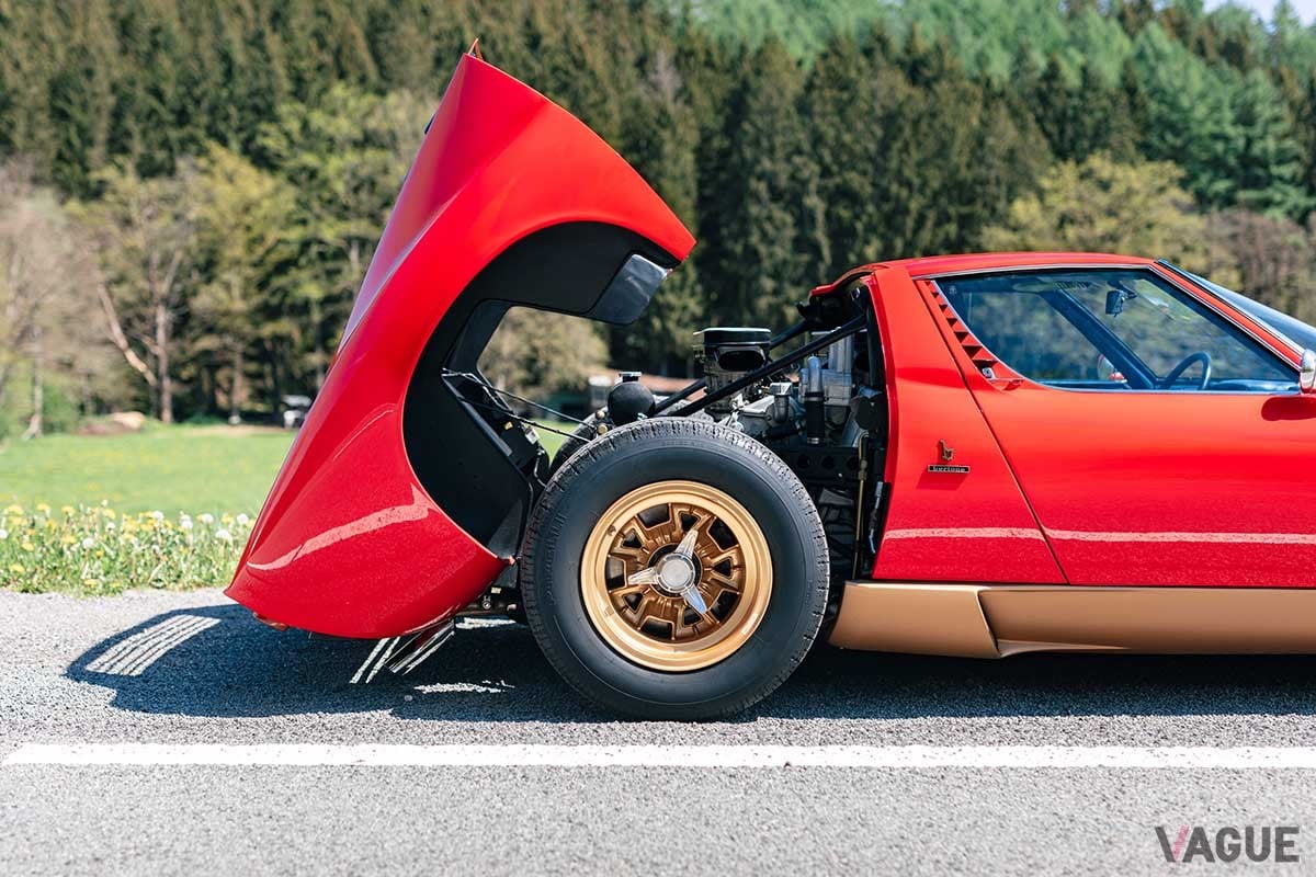 オークションに出品予定の1971年式ランボルギーニ「ミウラP400SV」Kevin Van Campenhout(c)2025 Courtesy of RM Sotheby's