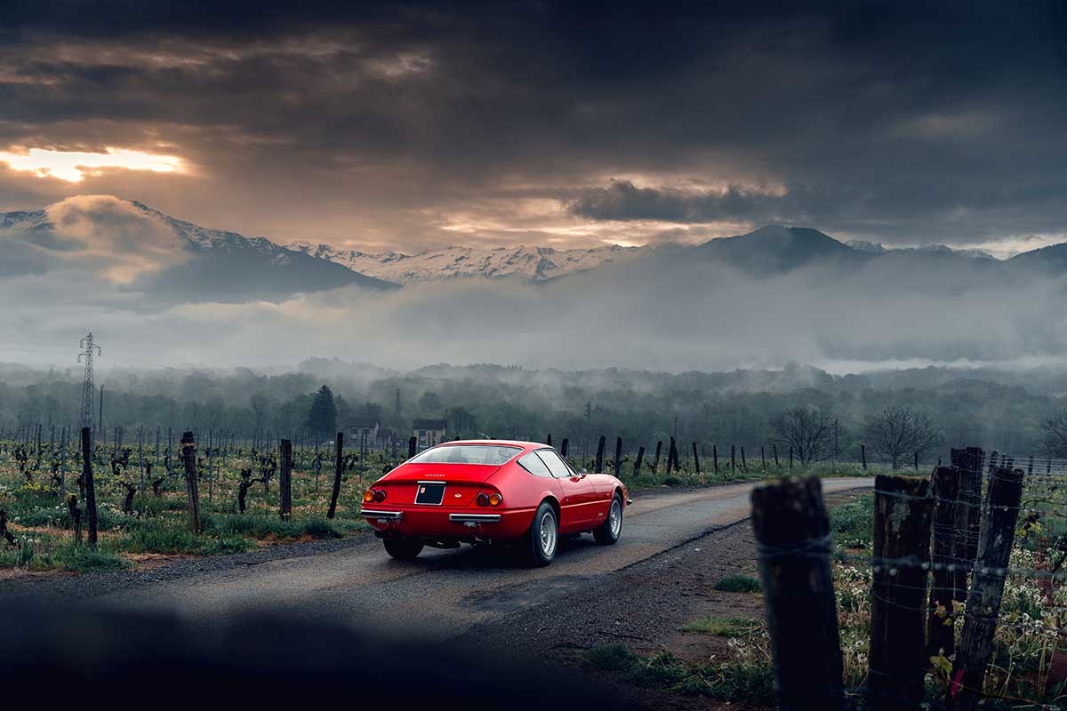 オークションに登場する1972年式フェラーリ「365GTB／4“デイトナ”」Simon Gosselin(c)2025 Courtesy of RM Sotheby's