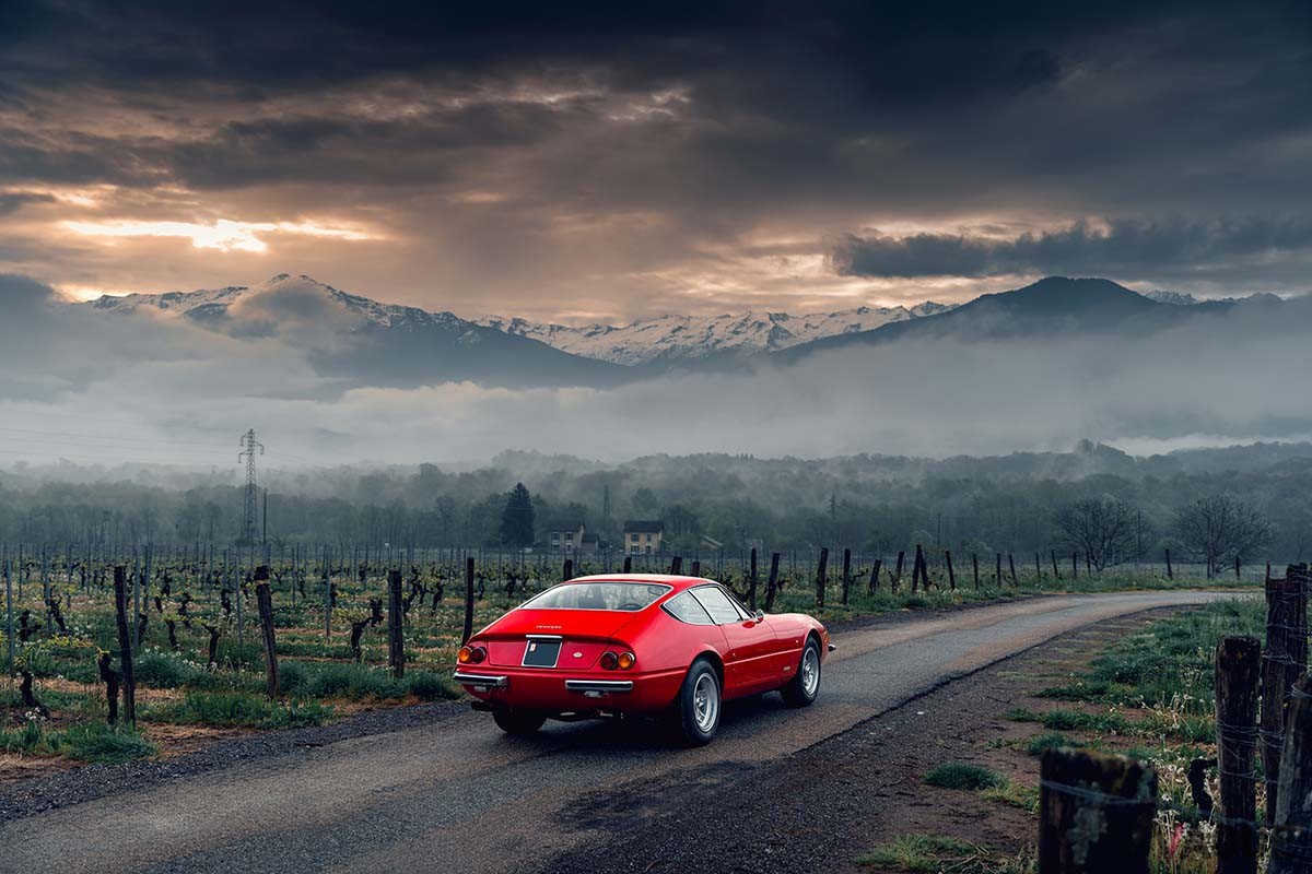 オークションに登場する1972年式フェラーリ「365GTB／4“デイトナ”」Simon Gosselin(c)2025 Courtesy of RM Sotheby's