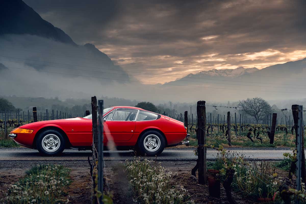 オークションに登場する1972年式フェラーリ「365GTB／4“デイトナ”」Simon Gosselin(c)2025 Courtesy of RM Sotheby's