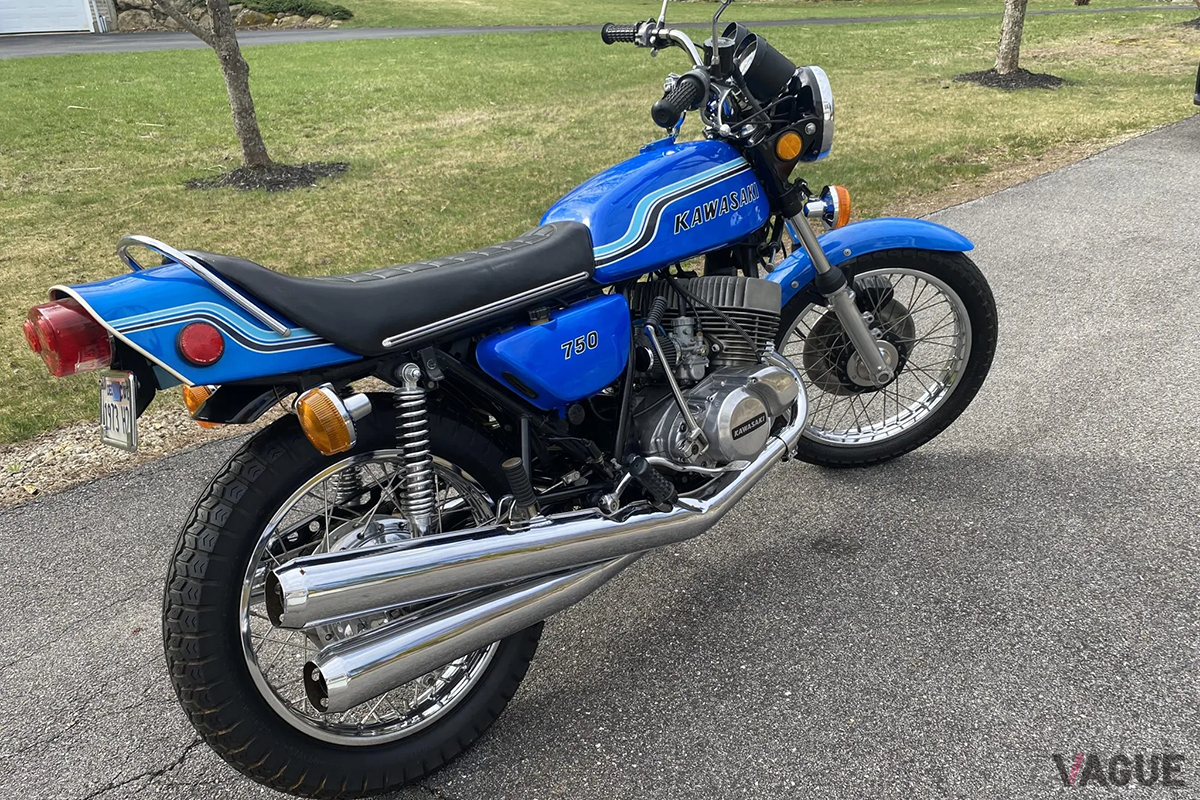 米国オークションに登場、高値で落札された1973年式カワサキ「H2マッハIV」