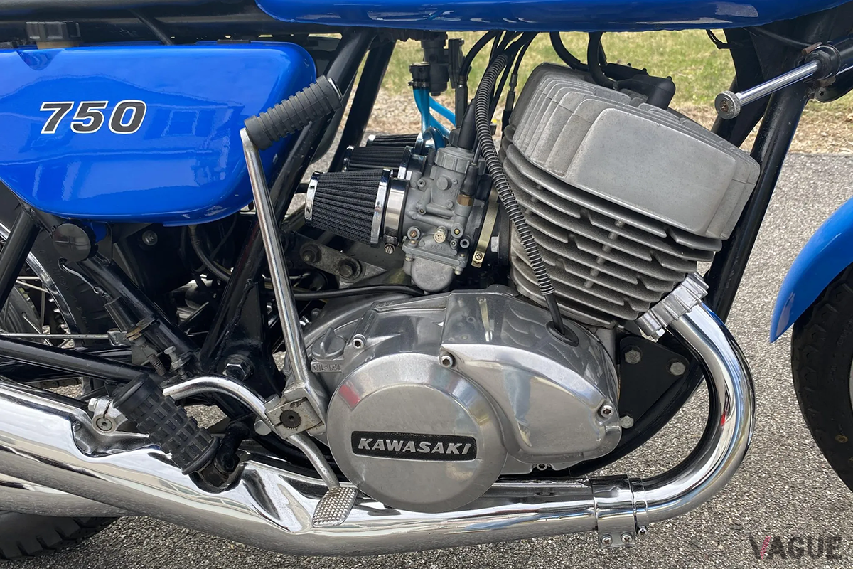 米国オークションに登場、高値で落札された1973年式カワサキ「H2マッハIV」