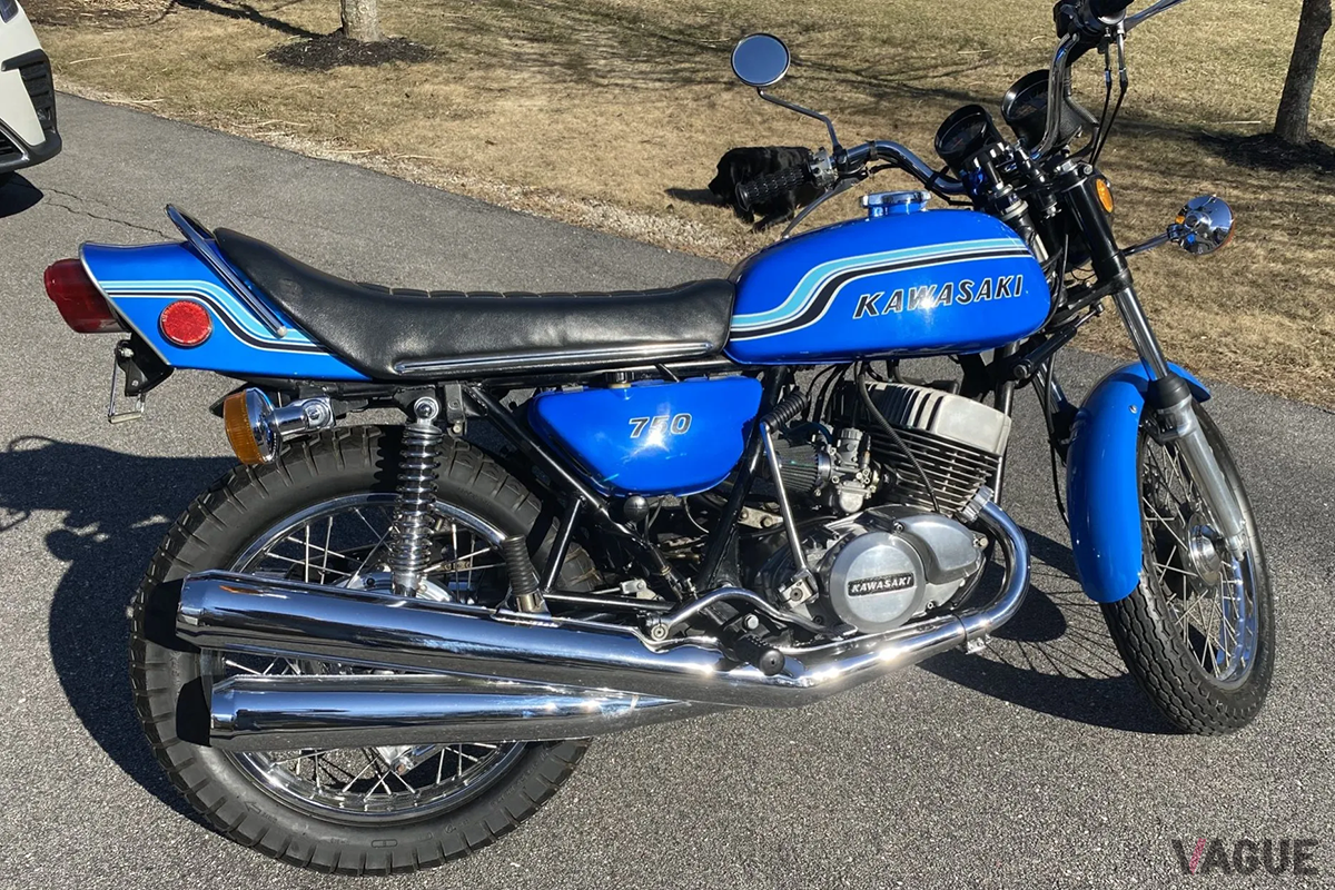米国オークションに登場、高値で落札された1973年式カワサキ「H2マッハIV」