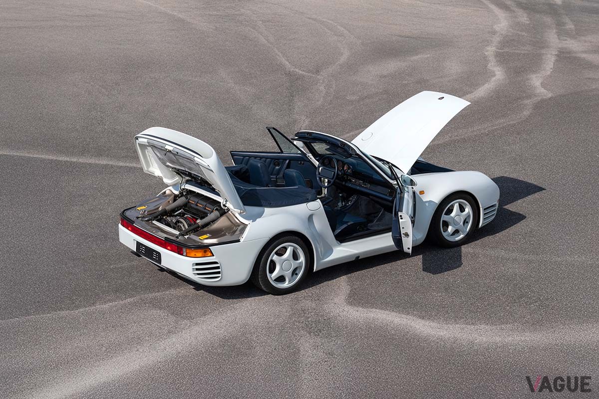 オークションに出品され、129万9750ユーロ（約2億1200万円）で落札された1987年式ポルシェ「959“スピードスター”」Paolo Carlini(c)2025 Courtesy of RM　Sotheby's