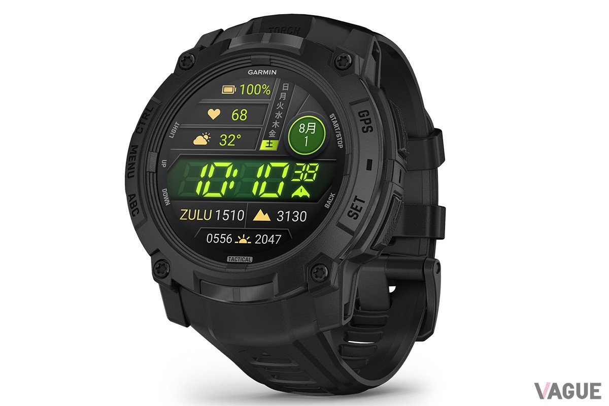 「GARMIN Instinct 3 Tactical AMOLED」（10万3000円 消費税込）