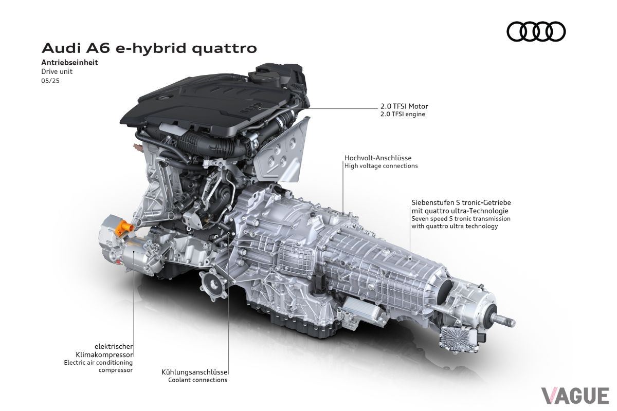 アウディ新型「A6 e-ハイブリッド クワトロ」