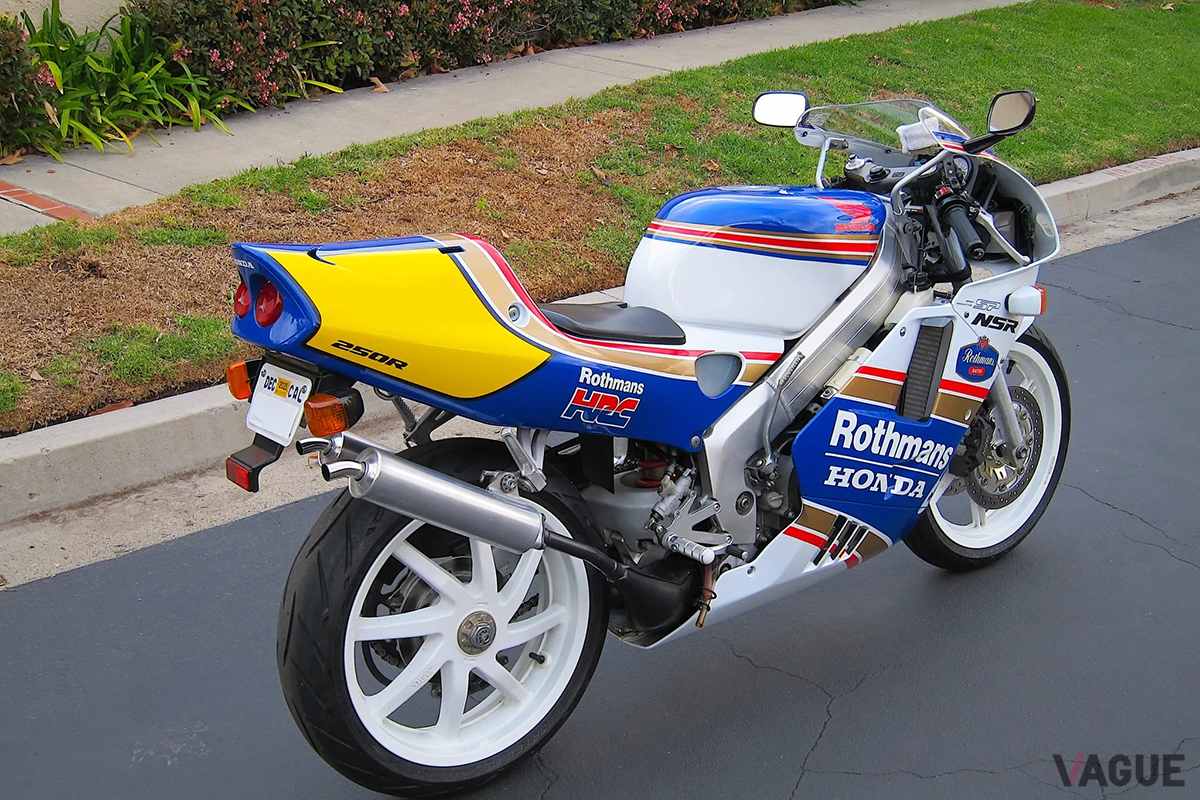 米国オークションに登場、高値で落札された1994年式ホンダ「NSR250R SP ロスマンズ」