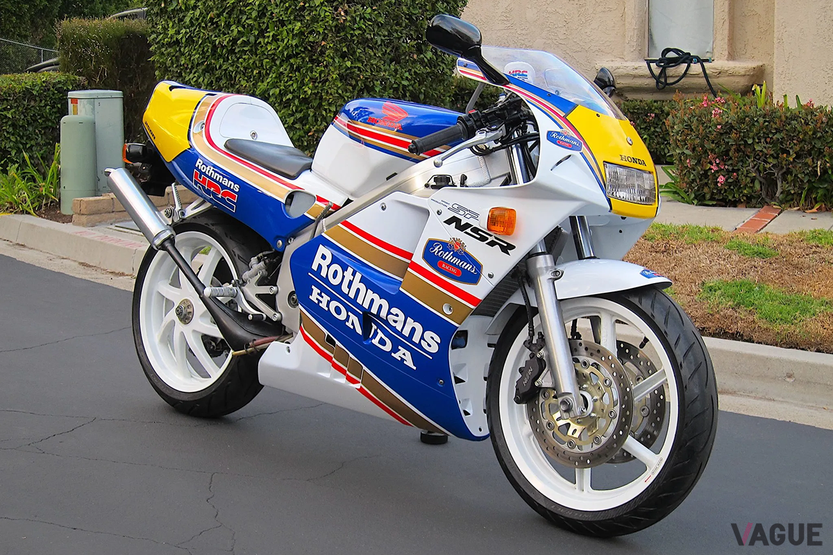 米国オークションに登場、高値で落札された1994年式ホンダ「NSR250R SP ロスマンズ」