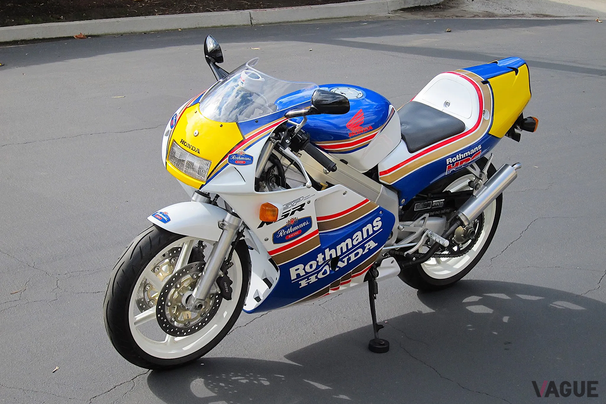 米国オークションに登場、高値で落札された1994年式ホンダ「NSR250R SP ロスマンズ」