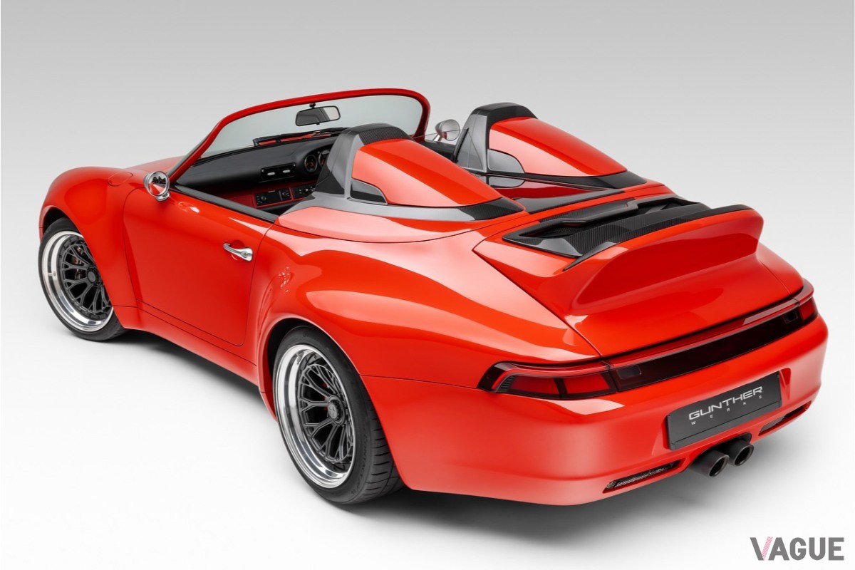 993型ポルシェ「911」をベースに、ガンサーワークスが製作したルーフレス仕様の最新レストモッド「ザ・トップレス・コミッション」