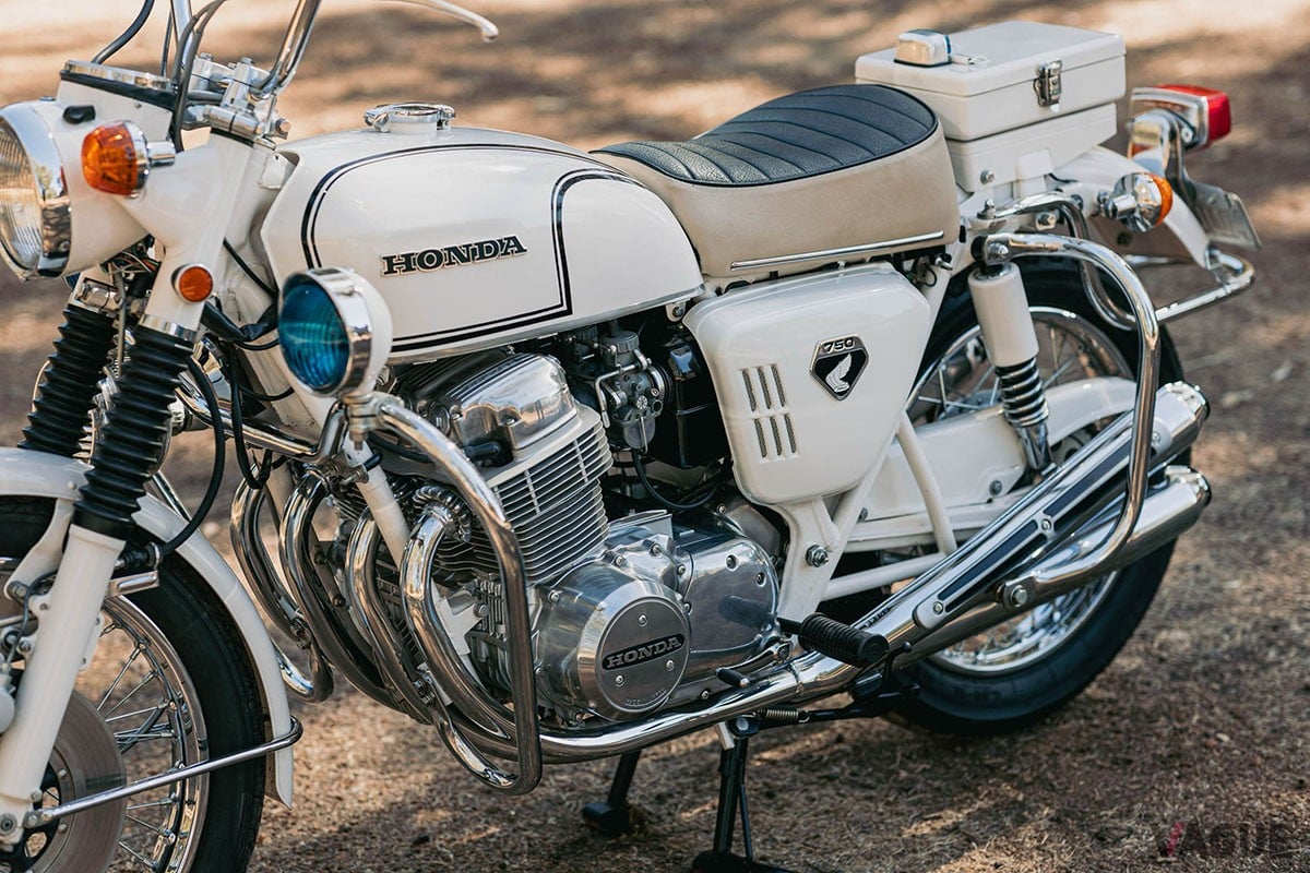オーストラリアのオンラインオークションに出品された1970年製ホンダ「CB750PO」ポリススペシャル