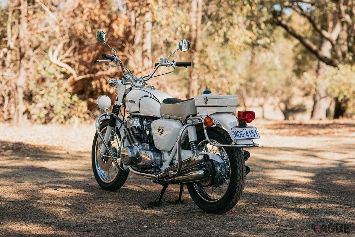 オーストラリアのオンラインオークションに出品された1970年製ホンダ「CB750PO」ポリススペシャル