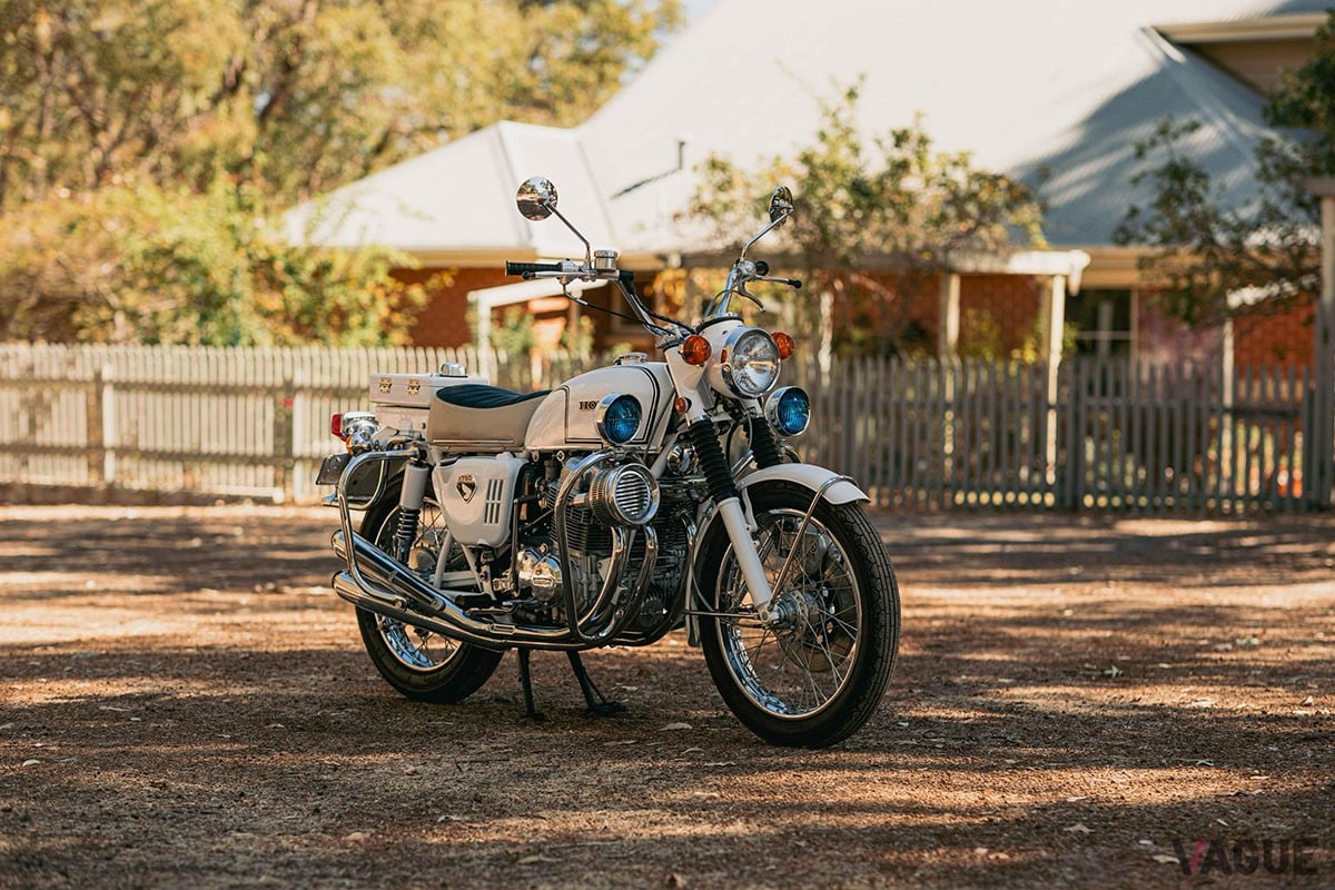 オーストラリアのオンラインオークションに出品された1970年製ホンダ「CB750PO」ポリススペシャル
