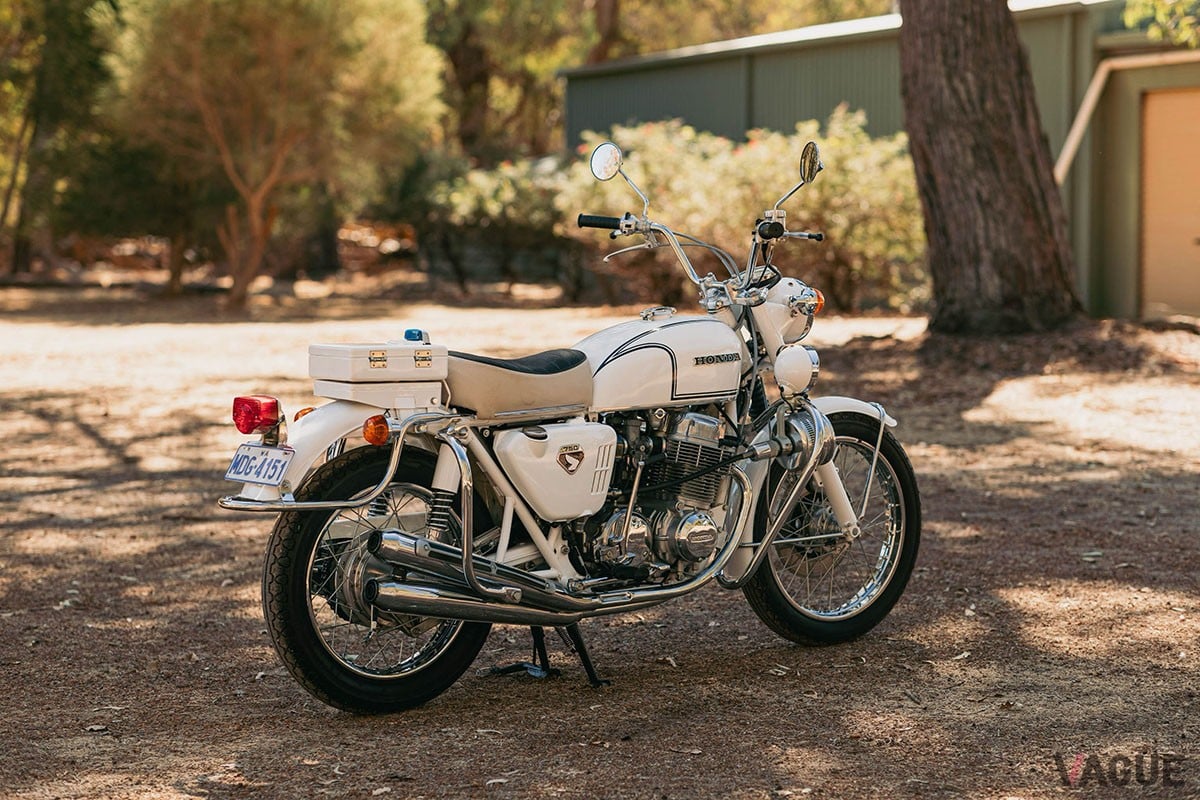 オーストラリアのオンラインオークションに出品された1970年製ホンダ「CB750PO」ポリススペシャル
