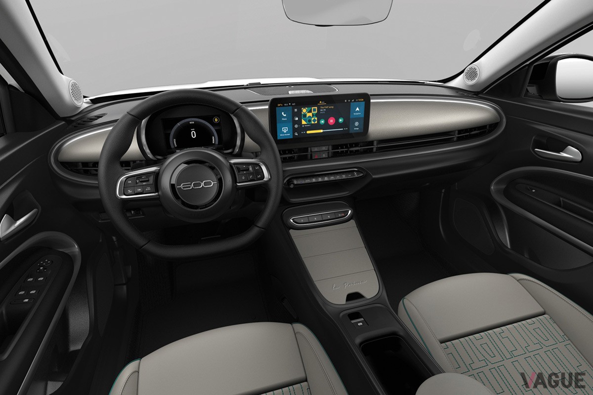 フィアット新型「600ハイブリッド」のインテリア