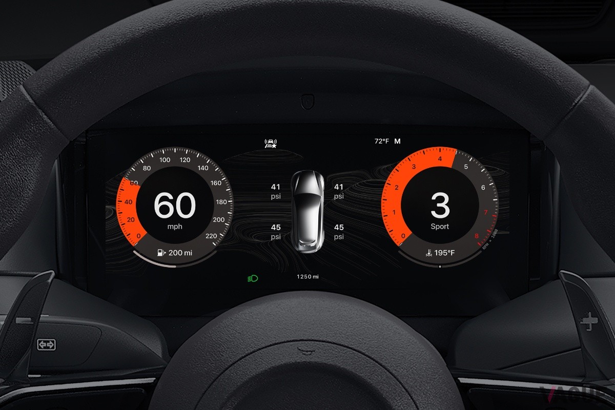 Apple CarPlay Ultraでは、スピードメーターやタコメーターのデザインまで自由にカスタマイズ可能