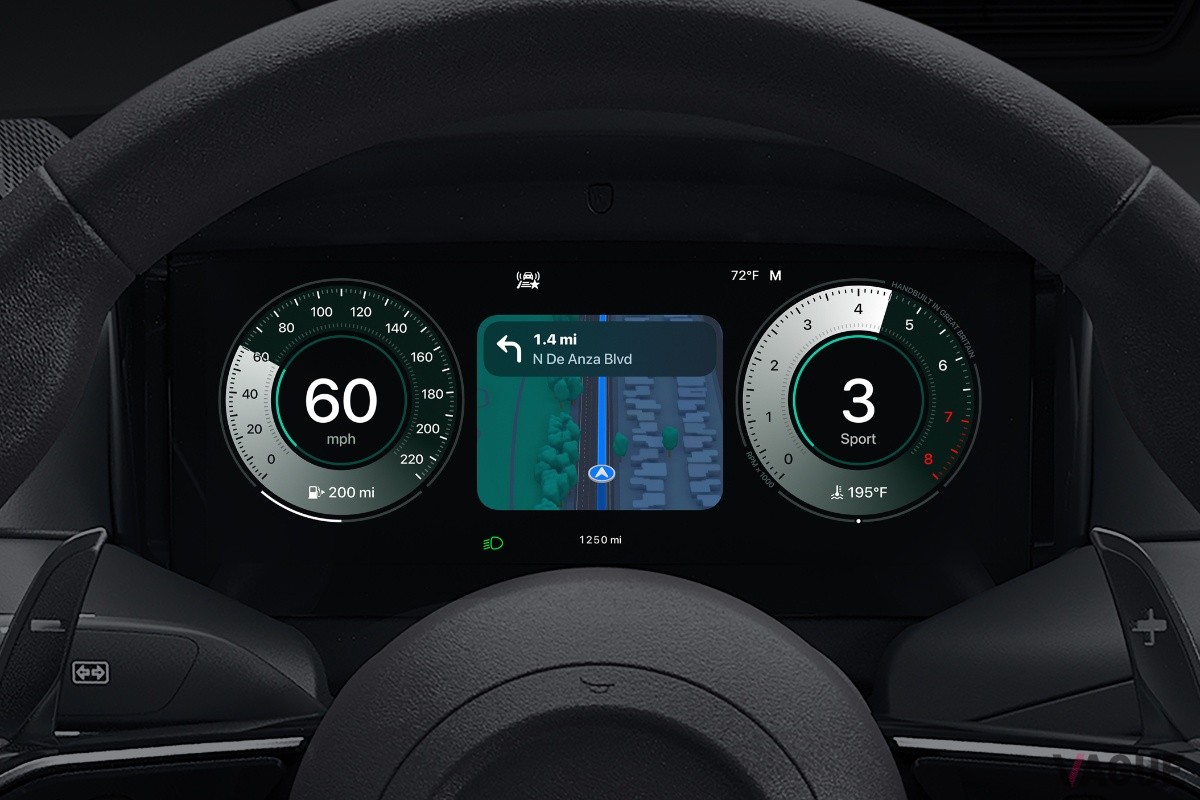  iPhoneと連携した「CarPlay Ultra」により、アストンマーティン「DBX」のメーターパネルも自在にカスタマイズ可能に