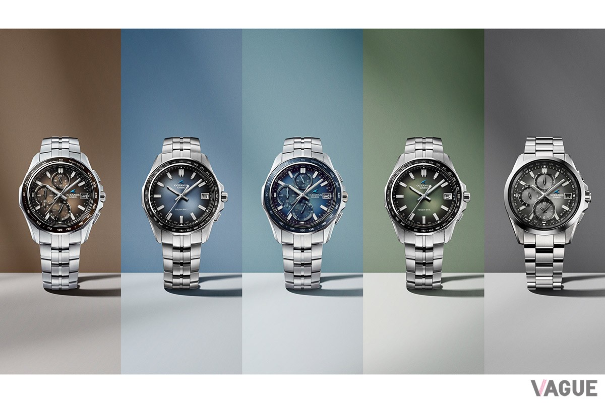 全5モデルのラインナップはこちら。すでにブルーのオシアナスをお持ちなら他のカラーにも手を伸ばしてみてほしい