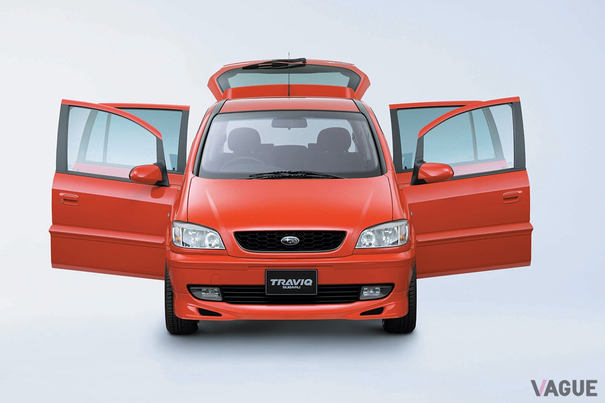 2001年に発売されたスバル「トラヴィック」。オペル初代「ザフィーラ」のOEM車だった