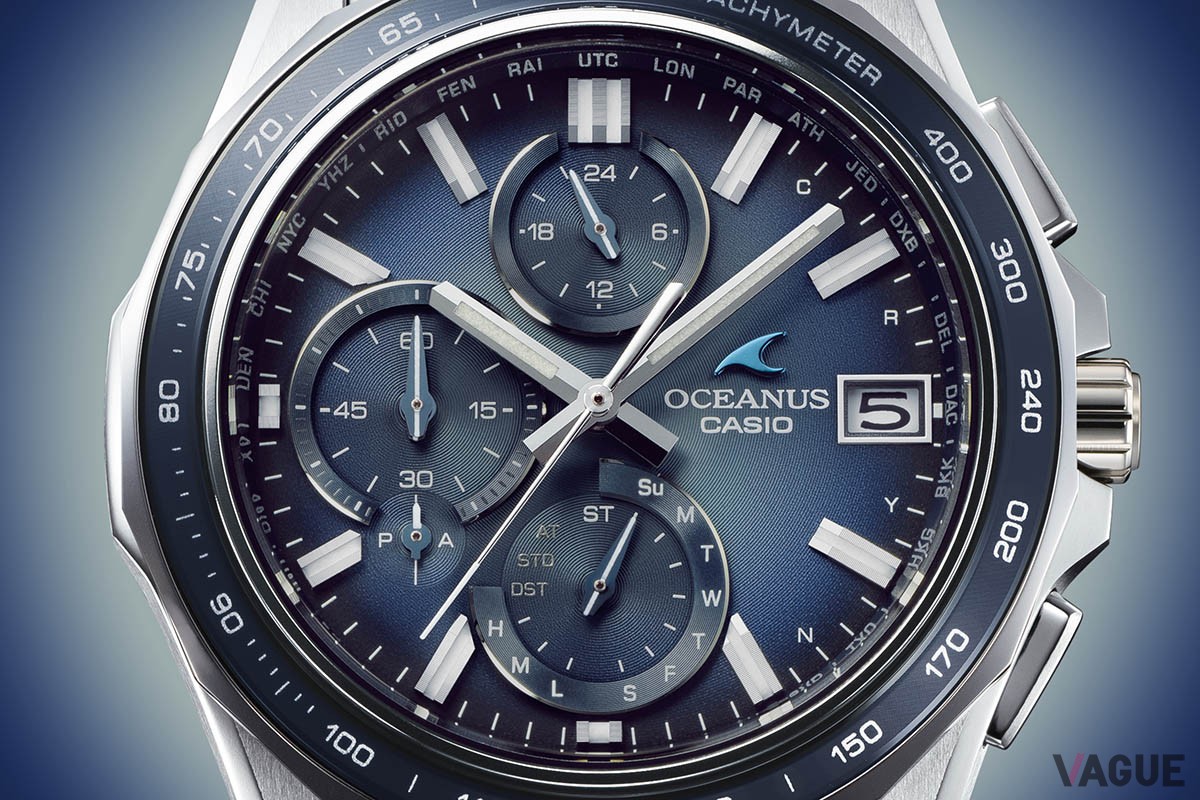 グラデーションダイヤルやハーフマットのサファイアガラスベゼルを備え、落ち着きのあるレトロでタイムレスな味わいによる限定「オシアナス」が誕生