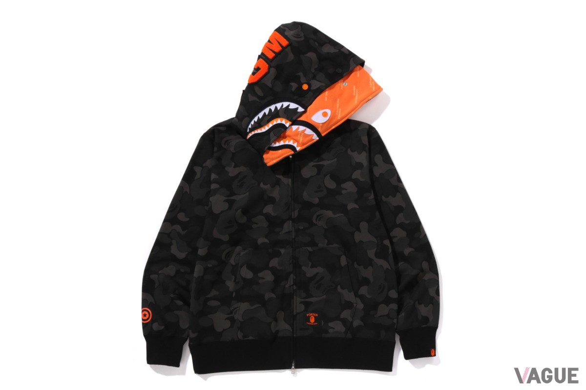 BAPE×PORTER STAND SHARK FULL ZIP DOUBLE HOODIE：5万9400円