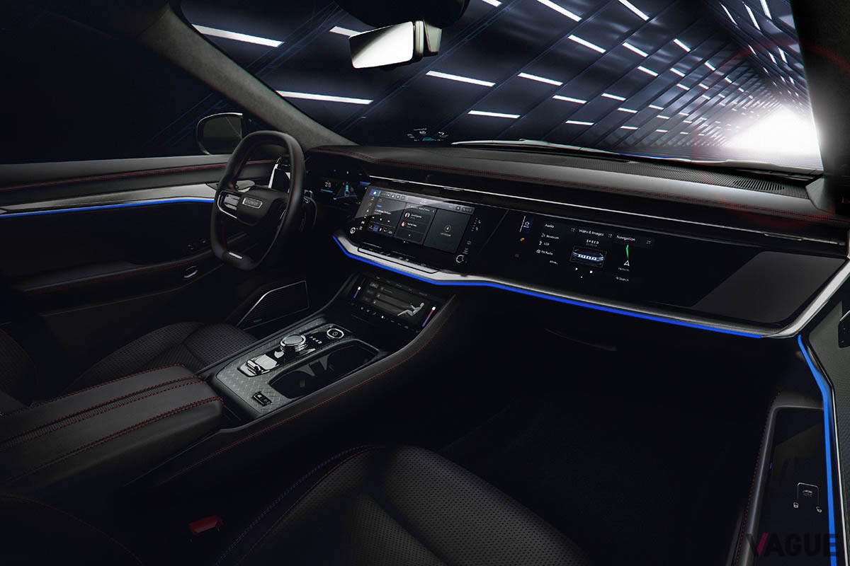 米国で世界初公開されたジープの大型SUVタイプのEV、新型「ワゴニアS」のインテリア