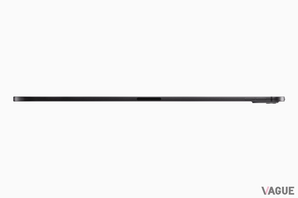 Apple史上最も薄く、重量も持ち運びに便利な軽さのiPad Pro。13インチは薄さ5.1mm