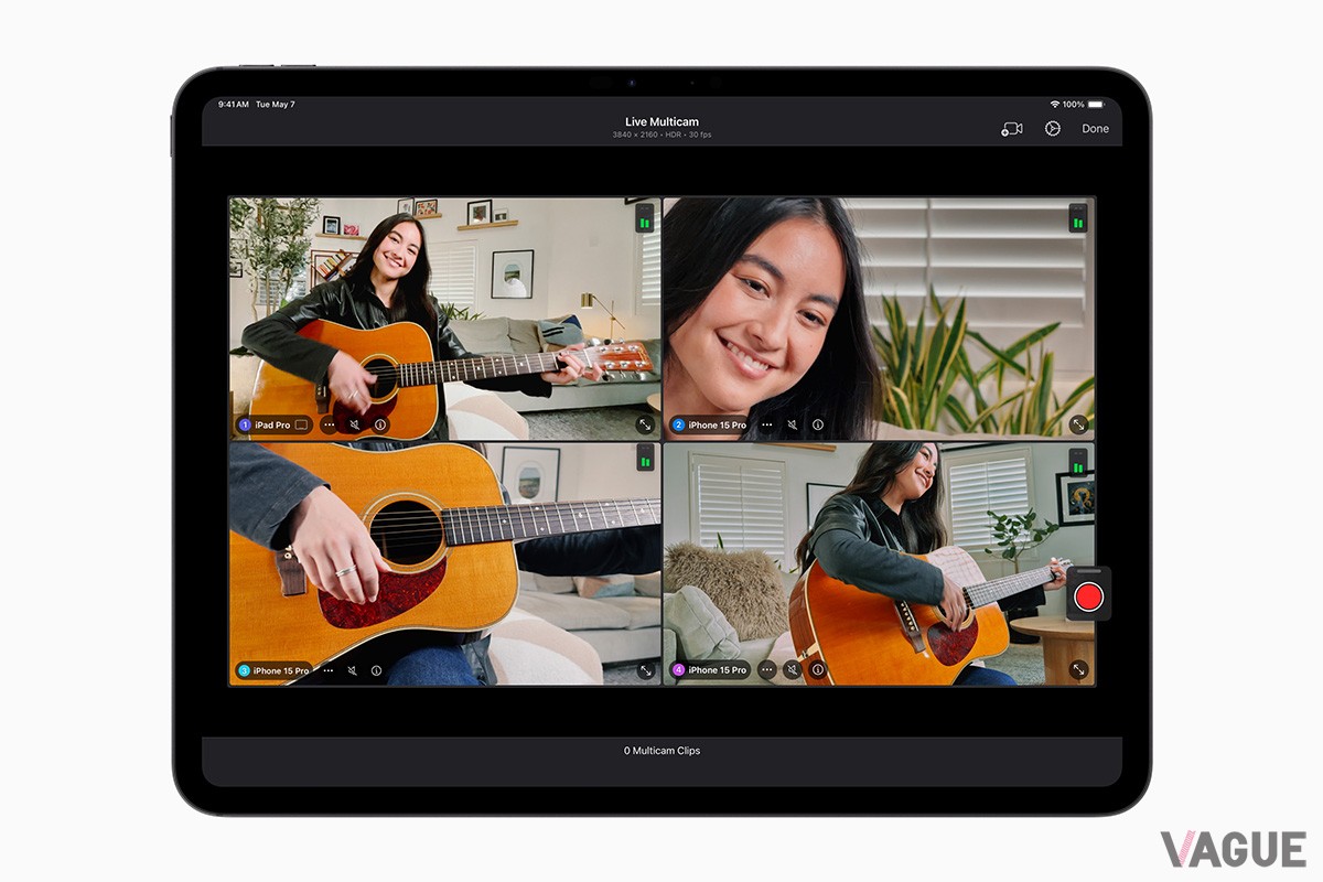 Apple史上最も薄く、重量も持ち運びに便利な軽さのiPad Pro。13インチは薄さ5.1mm