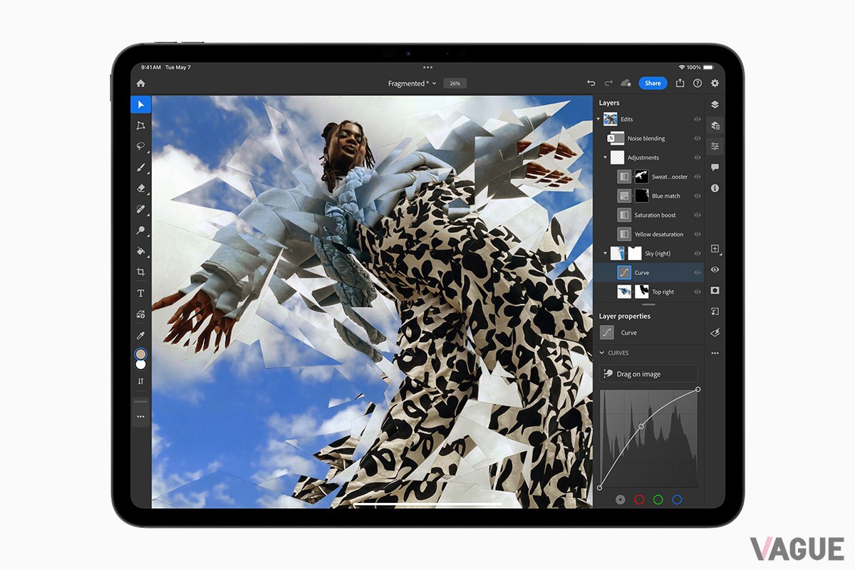 Apple史上最も薄く、重量も持ち運びに便利な軽さのiPad Pro。13インチは薄さ5.1mm
