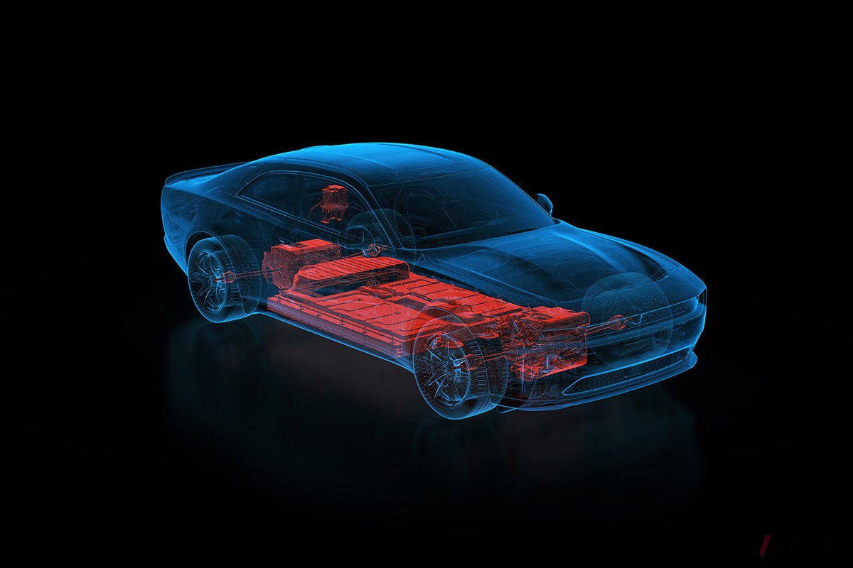 ダッジ新型「チャージャー」の透視図