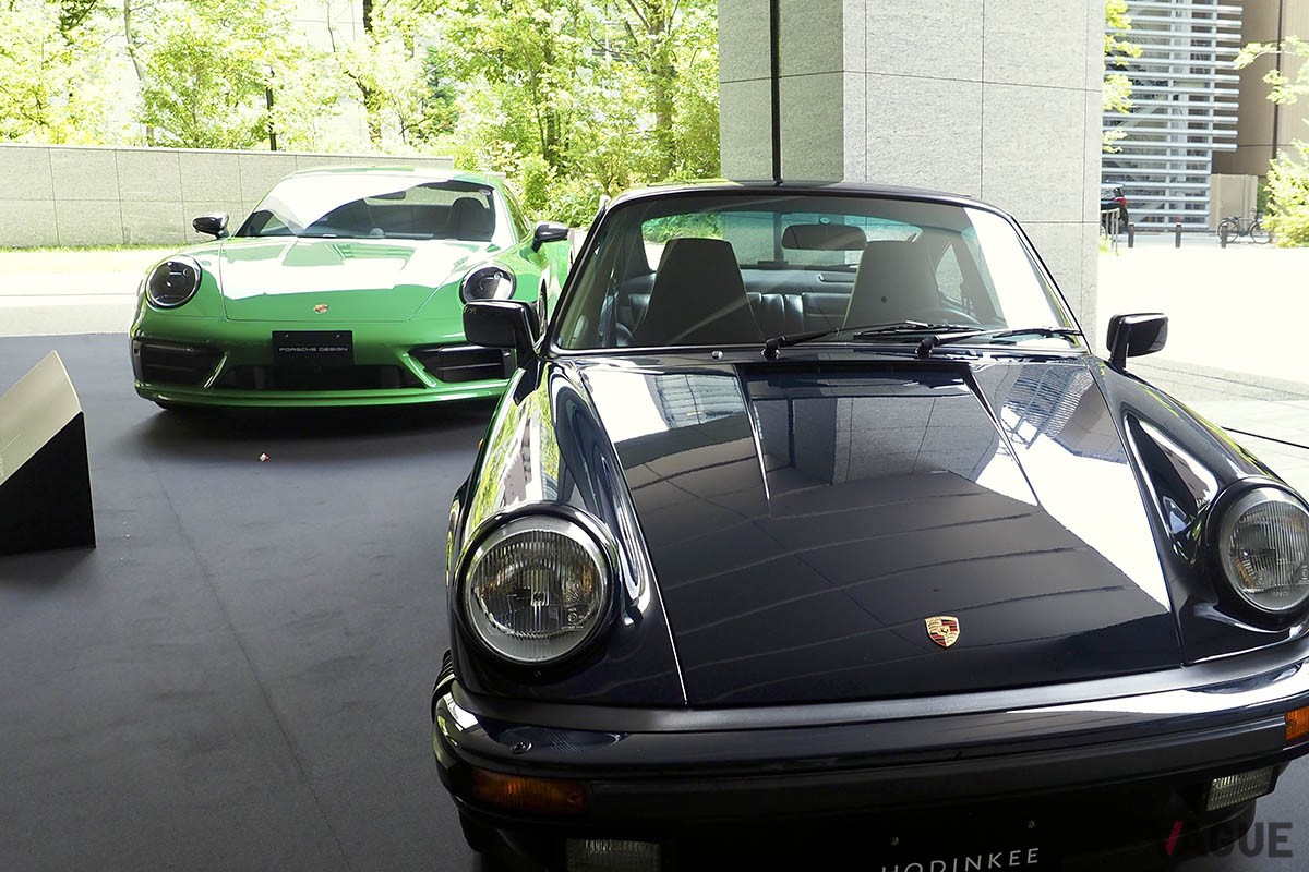 会場外ではナローポルシェと最新モデル、２代のポルシェ911の実車展示も。©️Yasuhito Shibuya 2024