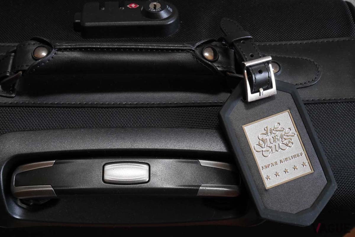 JAL Life Statusの「Five Star」で付与される専用タグ。鞄などに取り付けて使える