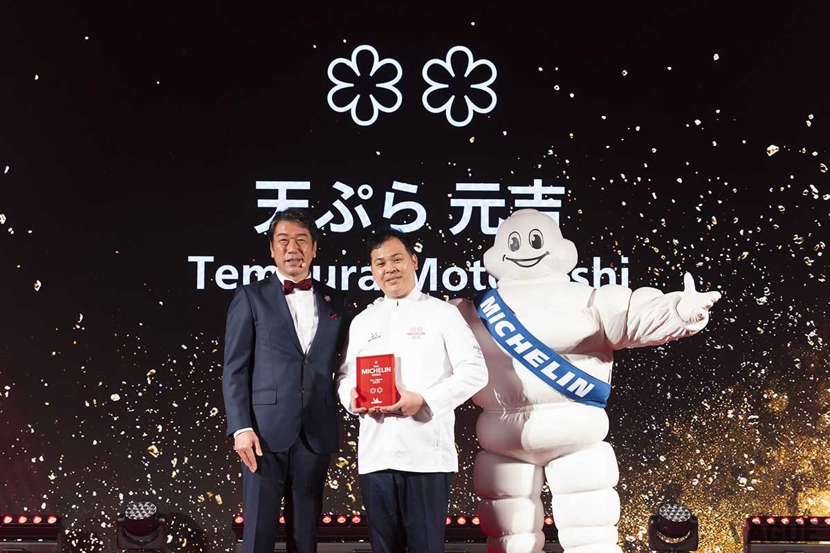 新たに二つ星を獲得した天ぷら料理店「天ぷら元吉」