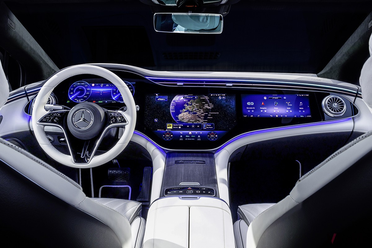 メルセデス・ベンツ改良新型「EQS」のインテリア