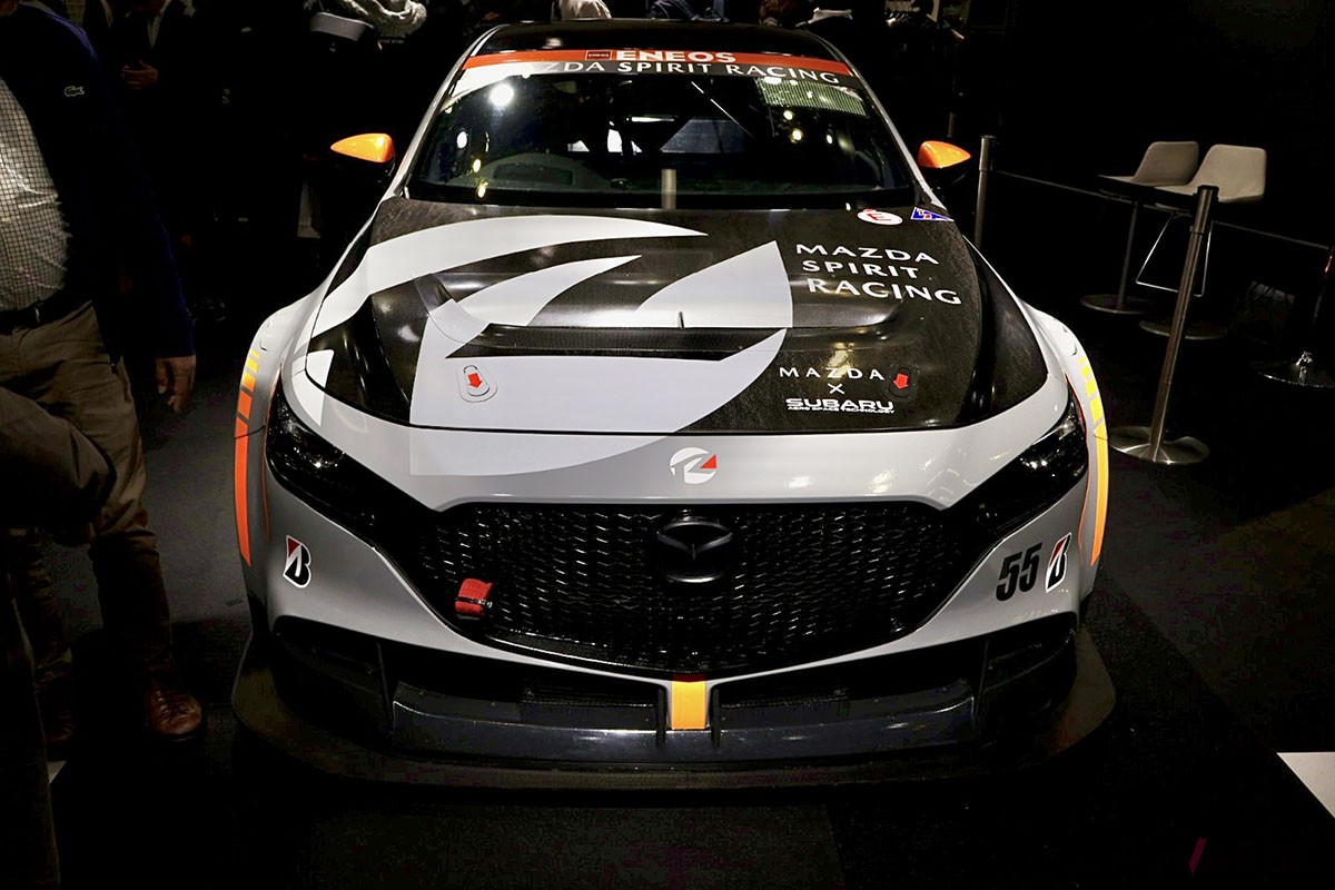 マツダの出展車両「マツダ・スピリットレーシング・マツダ3 バイオ・コンセプト」