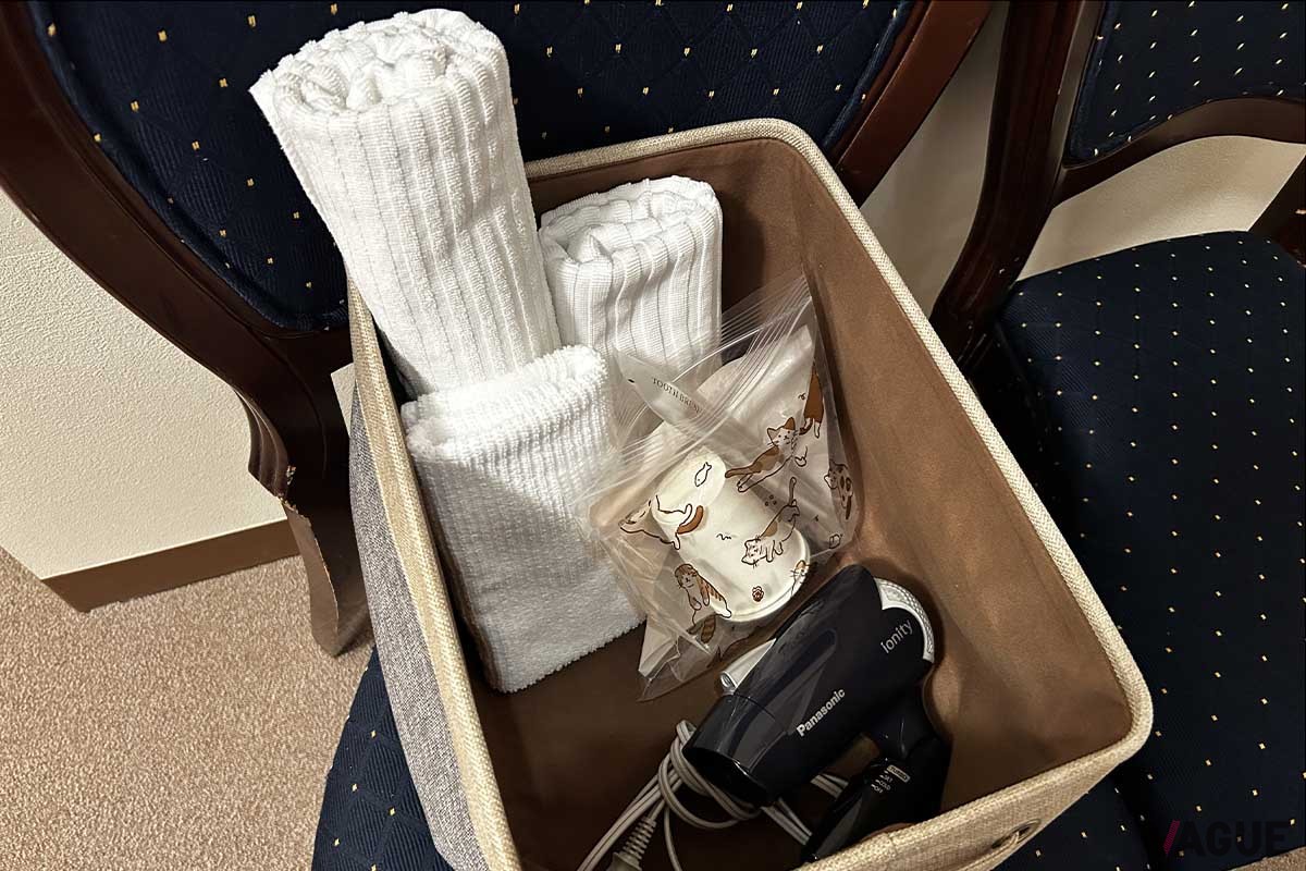 タオルや歯磨きなど完備