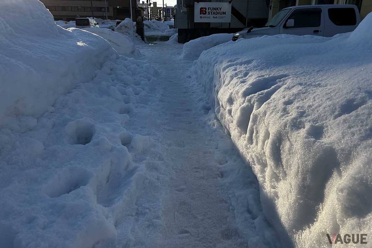 2025年1月下旬の弘前市内の様子