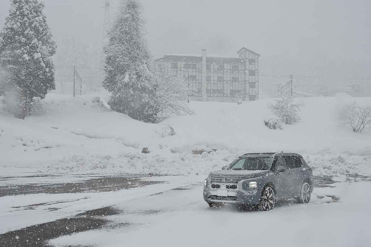 当日は今季最大寒波が来襲、スキー場は大雪だった