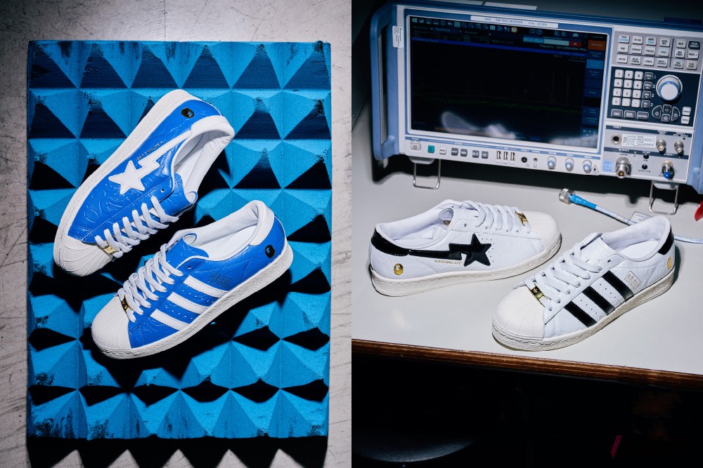 A BATHING APE adidas superstar キッズスニーカー アディダスの大人気スニーカー「スーパースター」がベイプと