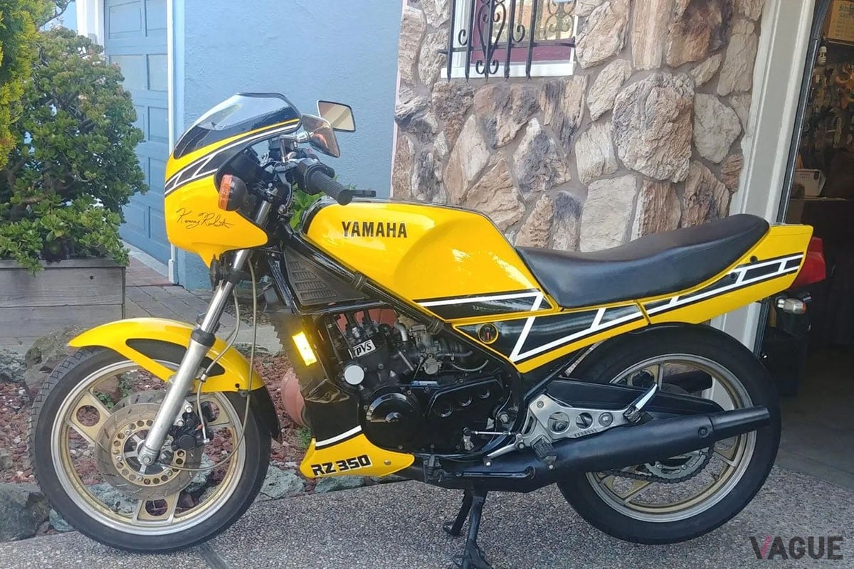 1985年式のヤマハ「RZ350」ケニーロバーツエディション
