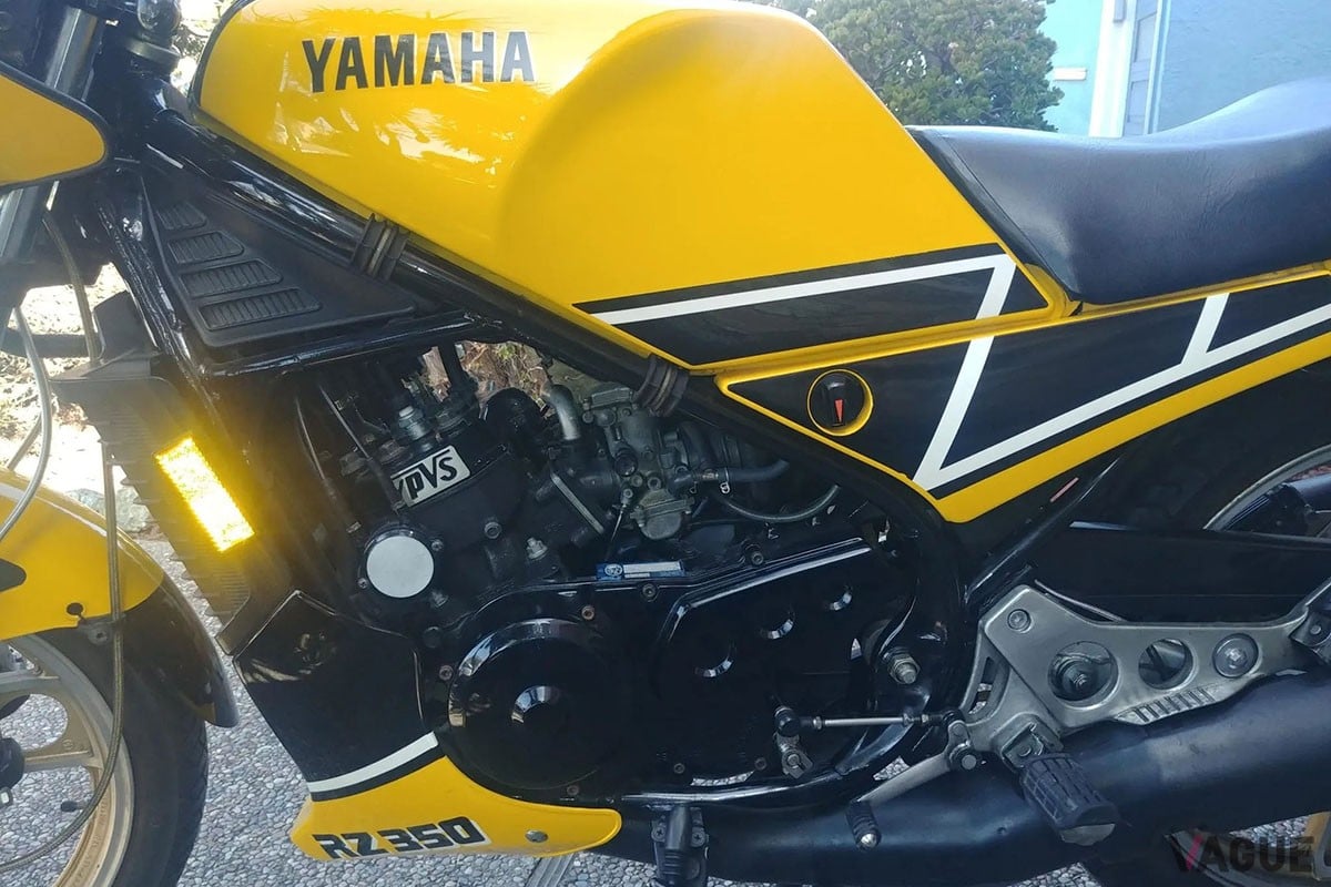 1985年式のヤマハ「RZ350」ケニーロバーツエディション
