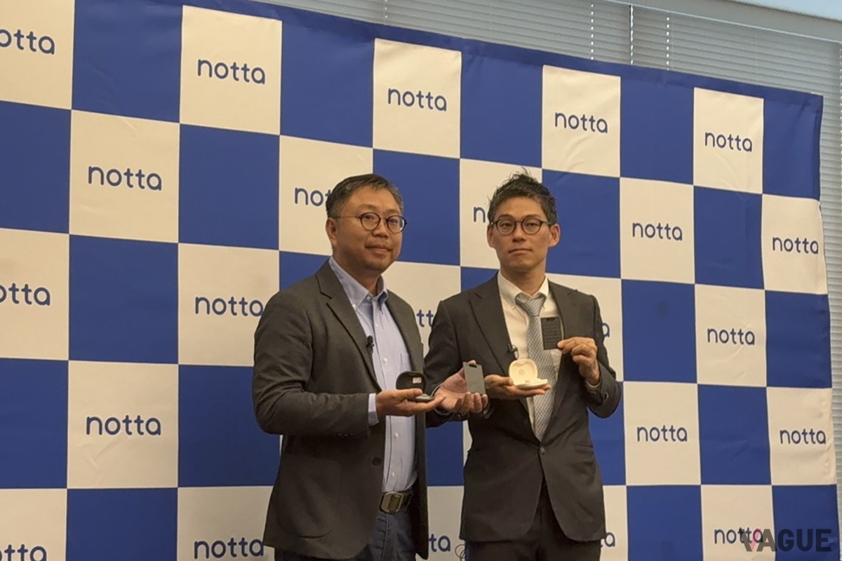 （写真：2025年5月、Nottaの最高執行責任者の田村氏とZhang氏による、Zenchord 1に関するプレゼンがおこなわれた）