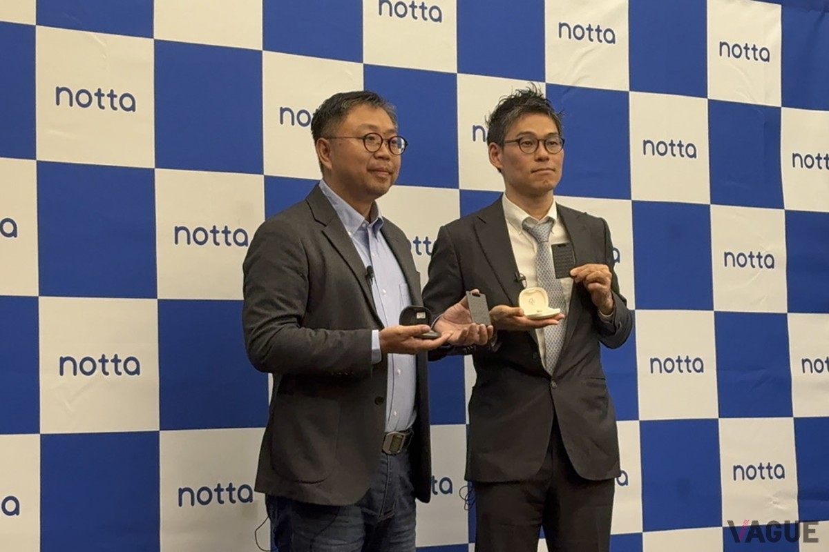 （写真：2025年5月、Nottaの最高執行責任者の田村氏とZhang氏による、Zenchord 1に関するプレゼンがおこなわれた）