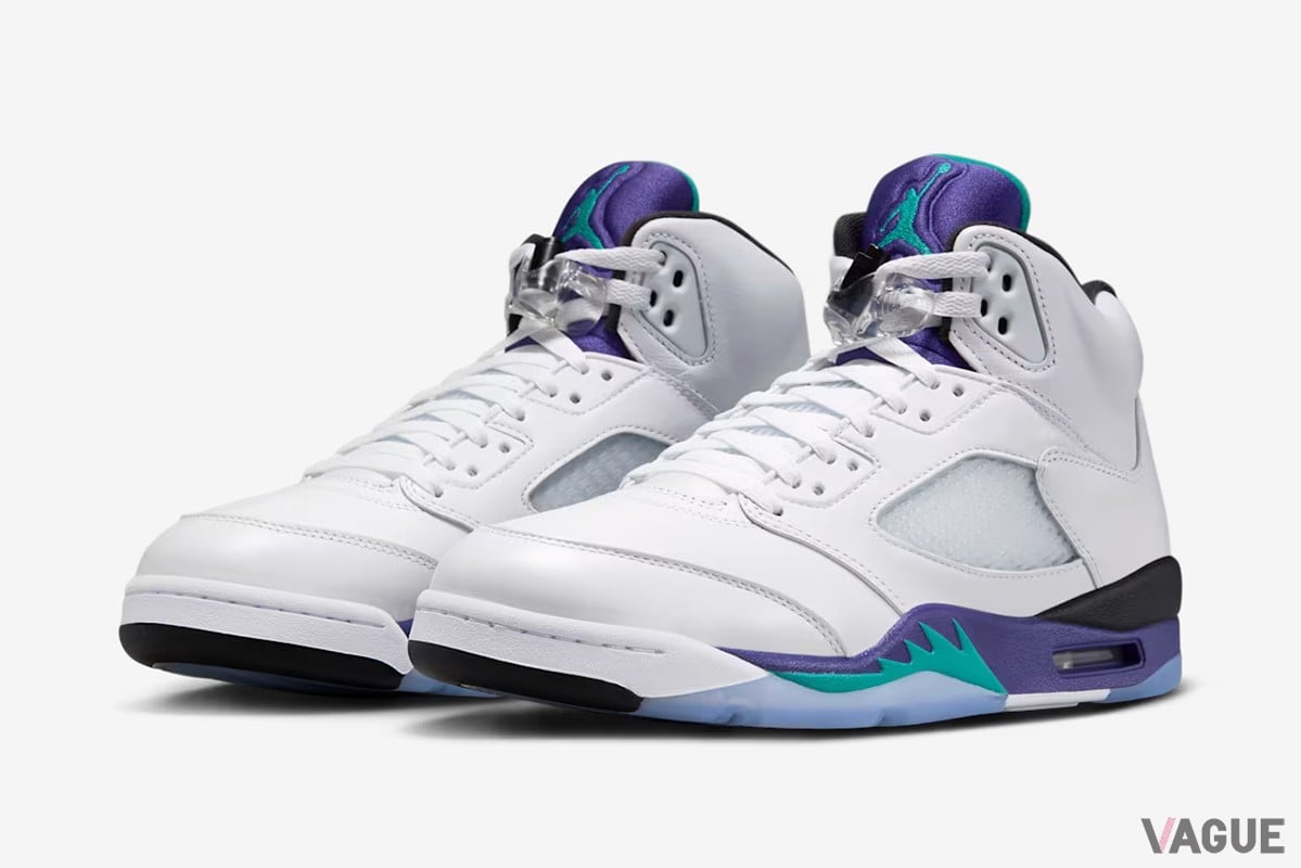 名作「エアジョーダン5」にオリジナルカラーの“グレープ”が待望の復刻