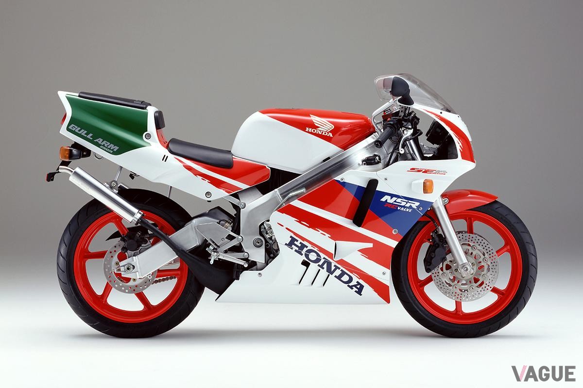 1991年4月に登場したホンダNSR250R・SE」。乾式多板クラッチを標準装備