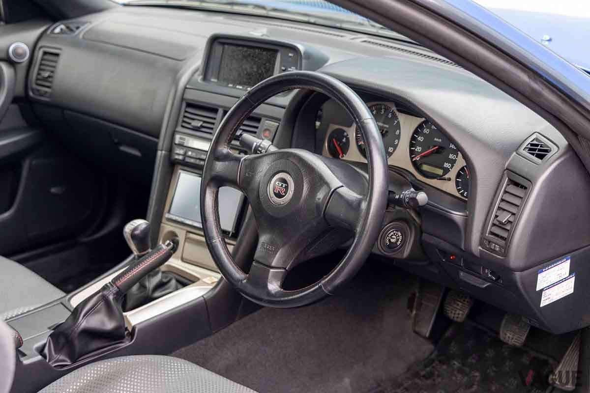米国オークションに登場した2000年式R34型「スカイラインGT-R」。18万8300km走行の個体だ