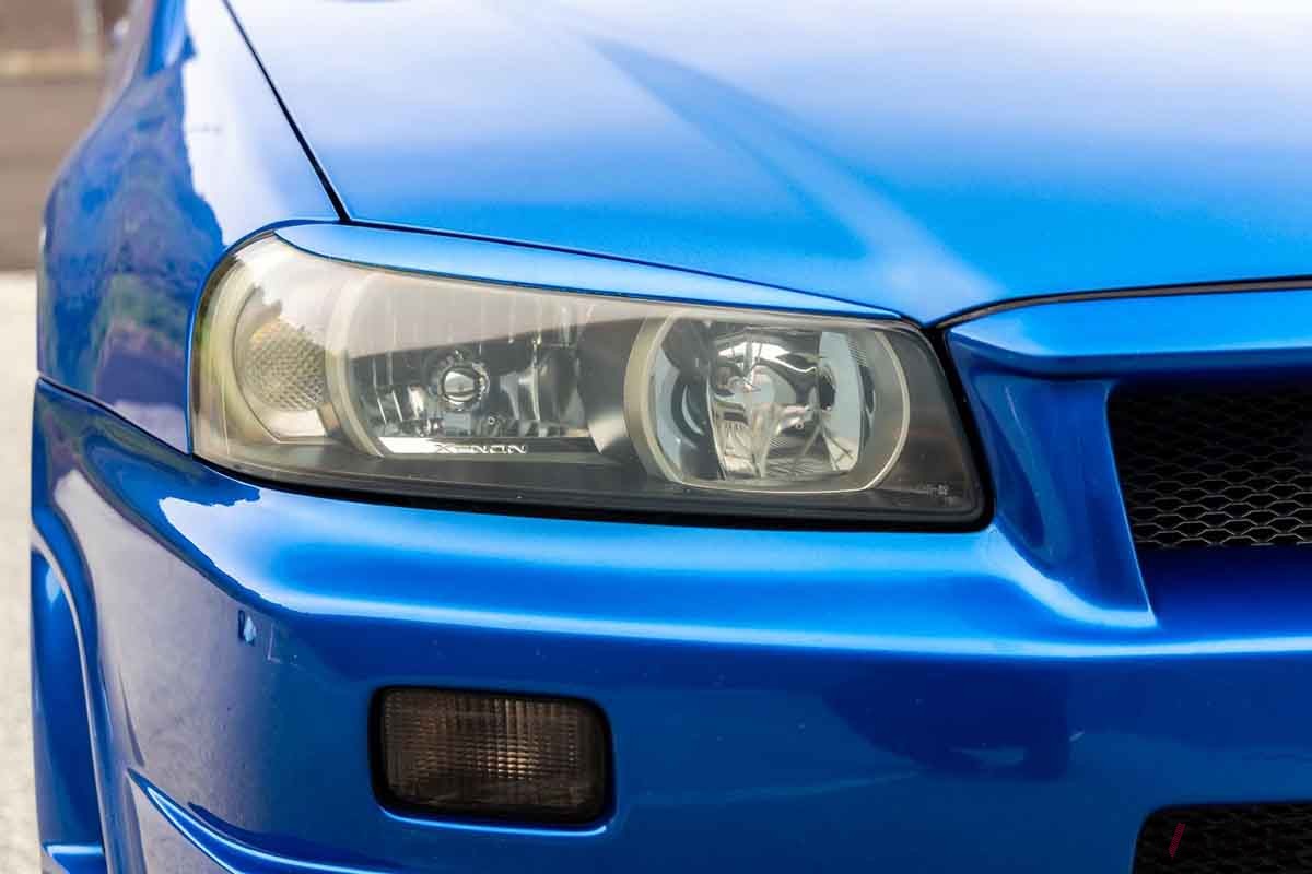 米国オークションに登場した2000年式R34型「スカイラインGT-R」。18万8300km走行の個体だ