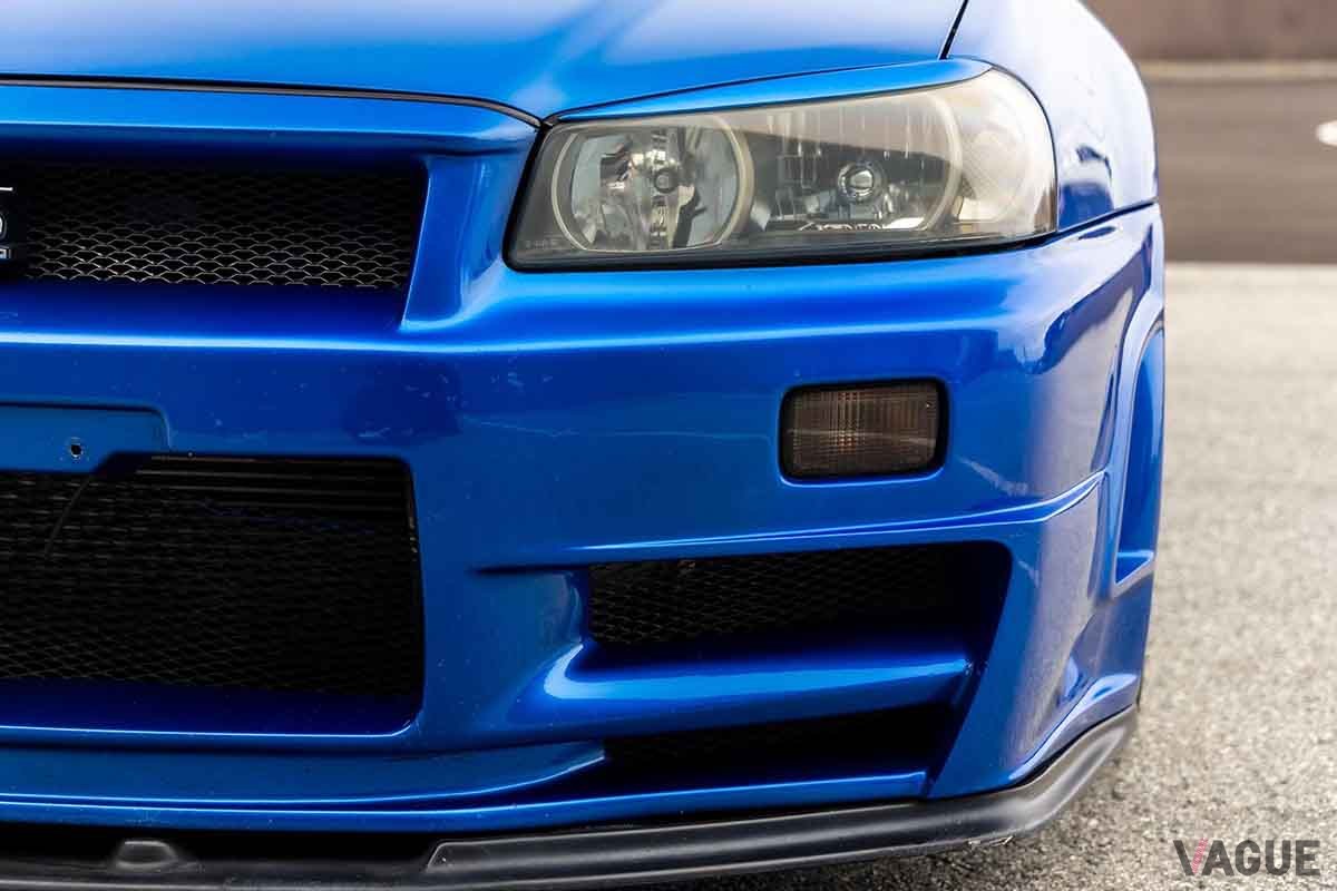 米国オークションに登場した2000年式R34型「スカイラインGT-R」。18万8300km走行の個体だ