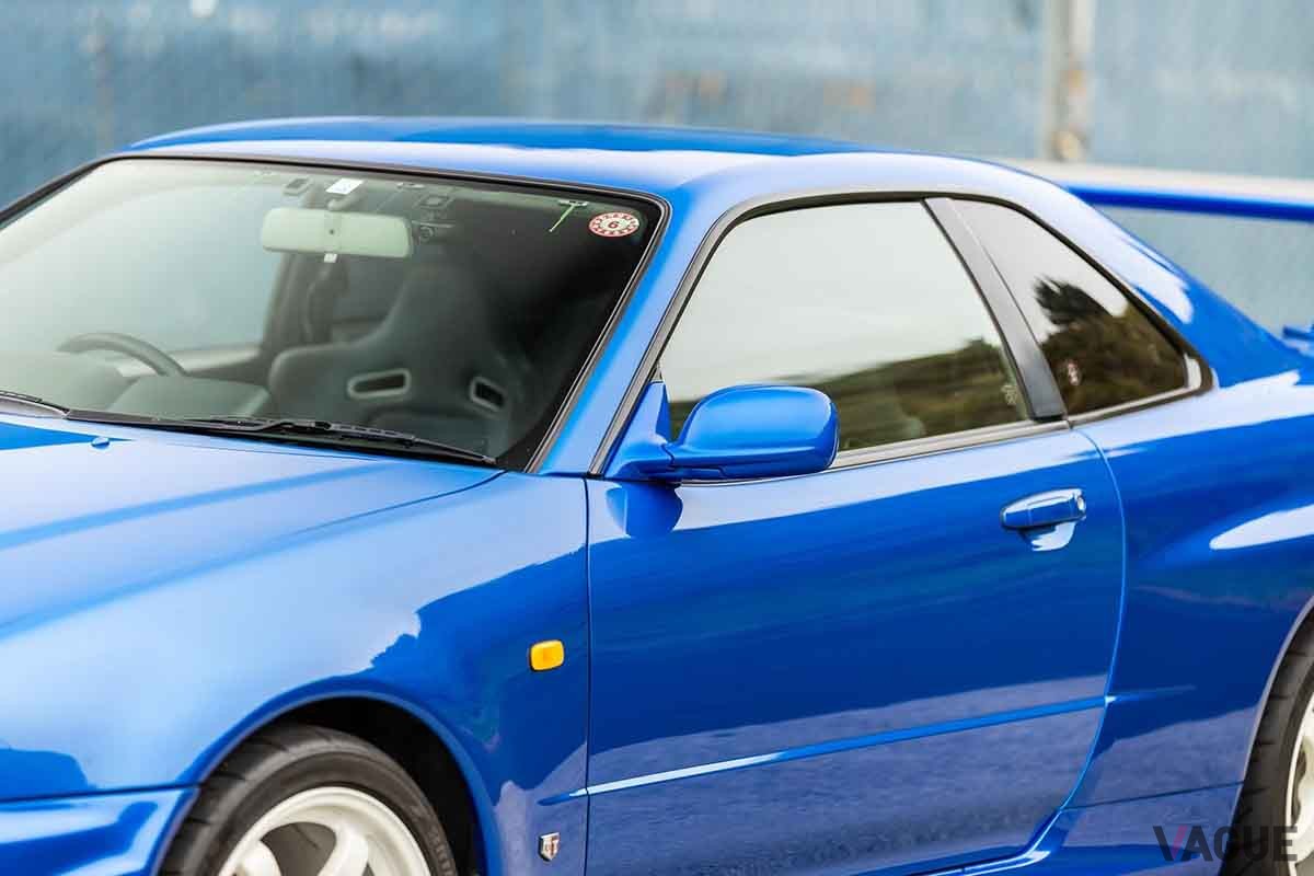 米国オークションに登場した2000年式R34型「スカイラインGT-R」。18万8300km走行の個体だ
